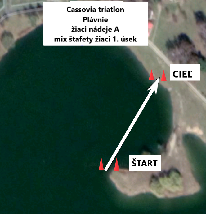 Cassovia triatlon mapa plavanie nadeje A